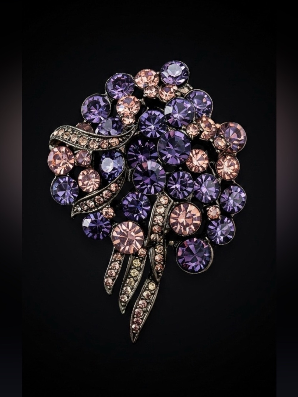 #267 Joan Rivers Classics Collection Flower Bouquet Brooch - Picture 1 of 2